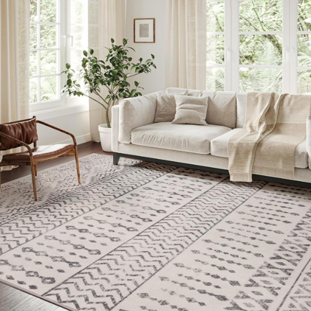 Karpet Lantai Lembut Area Vintage 4x6 yang Dapat Dicuci untuk Rumah