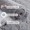 Soffici tappeti moderni per soggiorno camera da letto Peluche a pelo alto tinto in massa Tappeto antiscivolo Camera per bambini Camera dei bambini Decorazione per la casa Tappeto