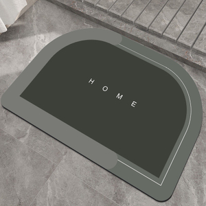 Tapis de sol de Bath de boue de diatom&eacute;e de s&eacute;chage d'individu non de glissement pour la salle de bains 